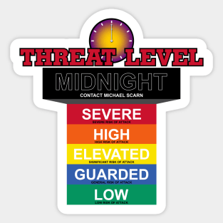 Threat Level Midnight Chart (Variant) Sticker